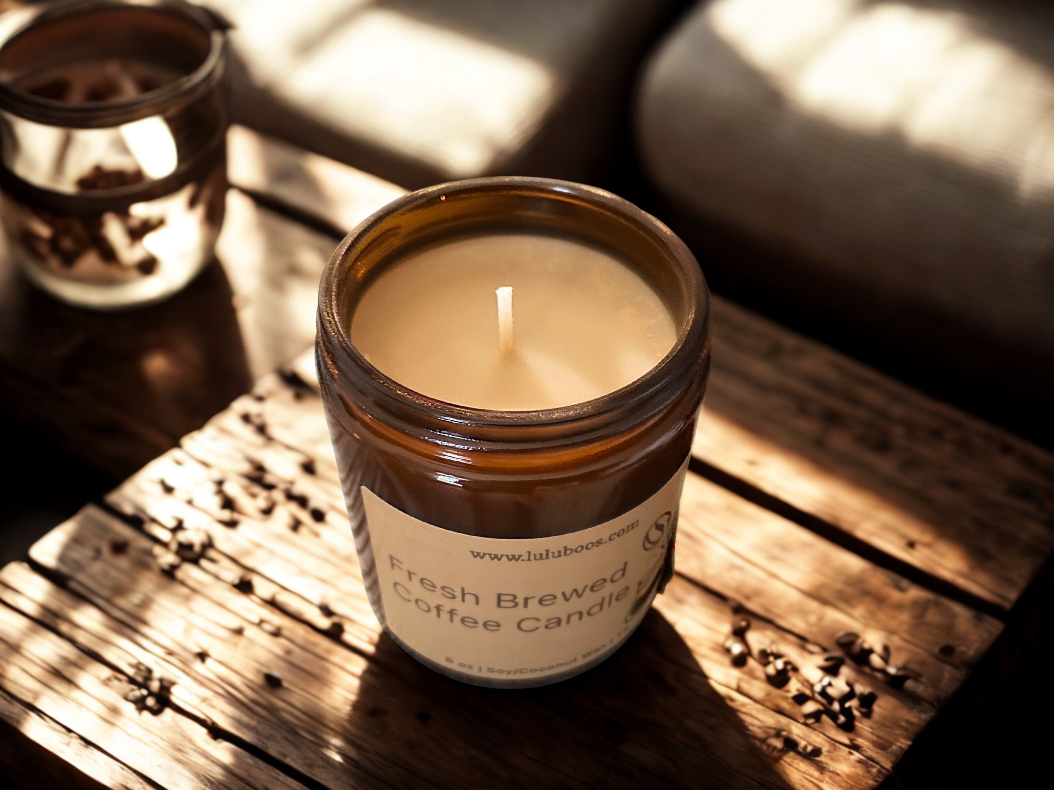 Gourmand Amber Jar 8 oz Candles