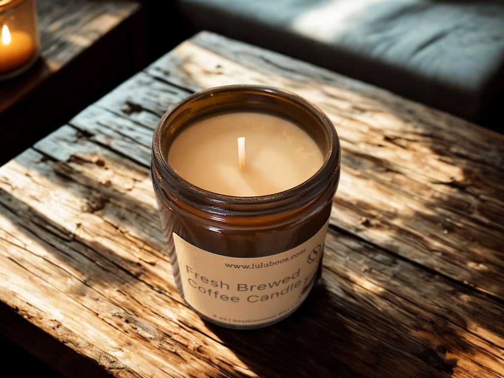 Gourmand Amber Jar 8 oz Candles