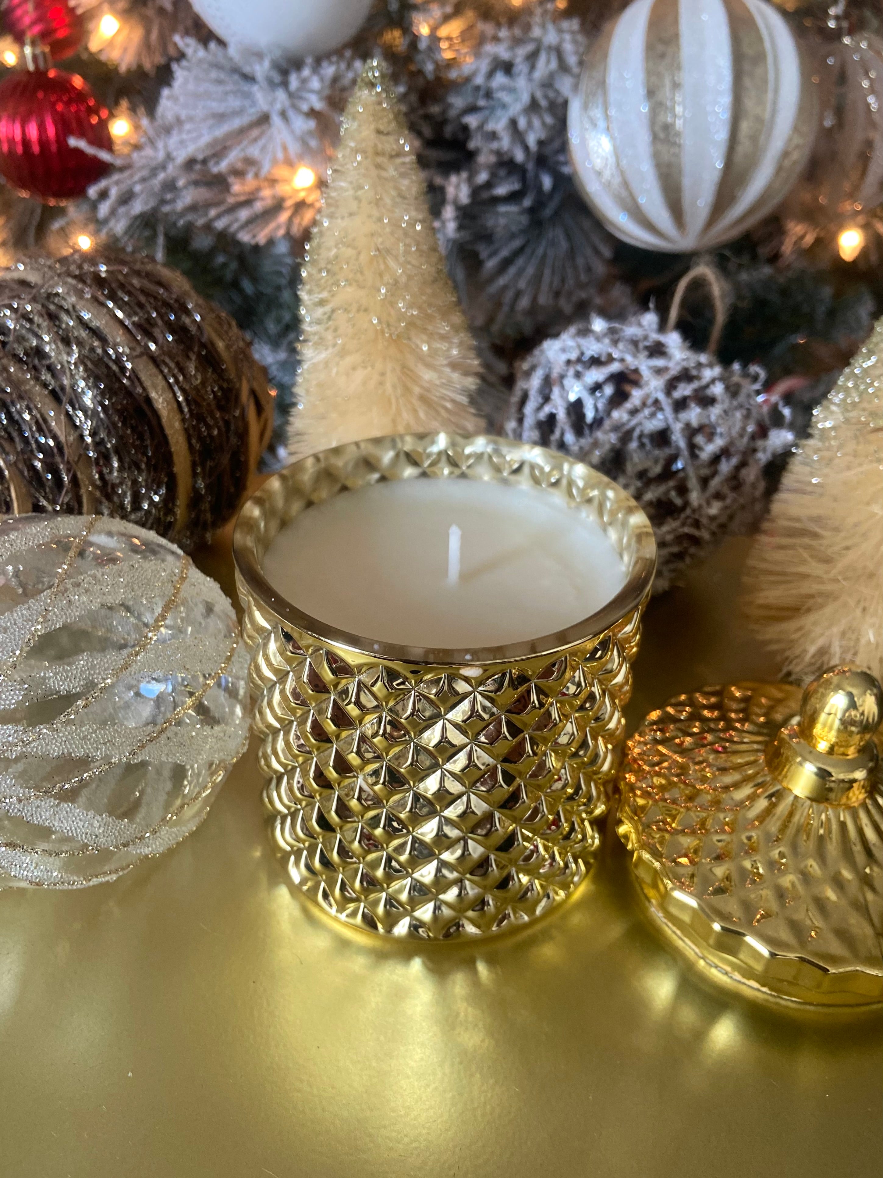 Sweet Vanilla Horchata Luxury Gold 10 oz Candle