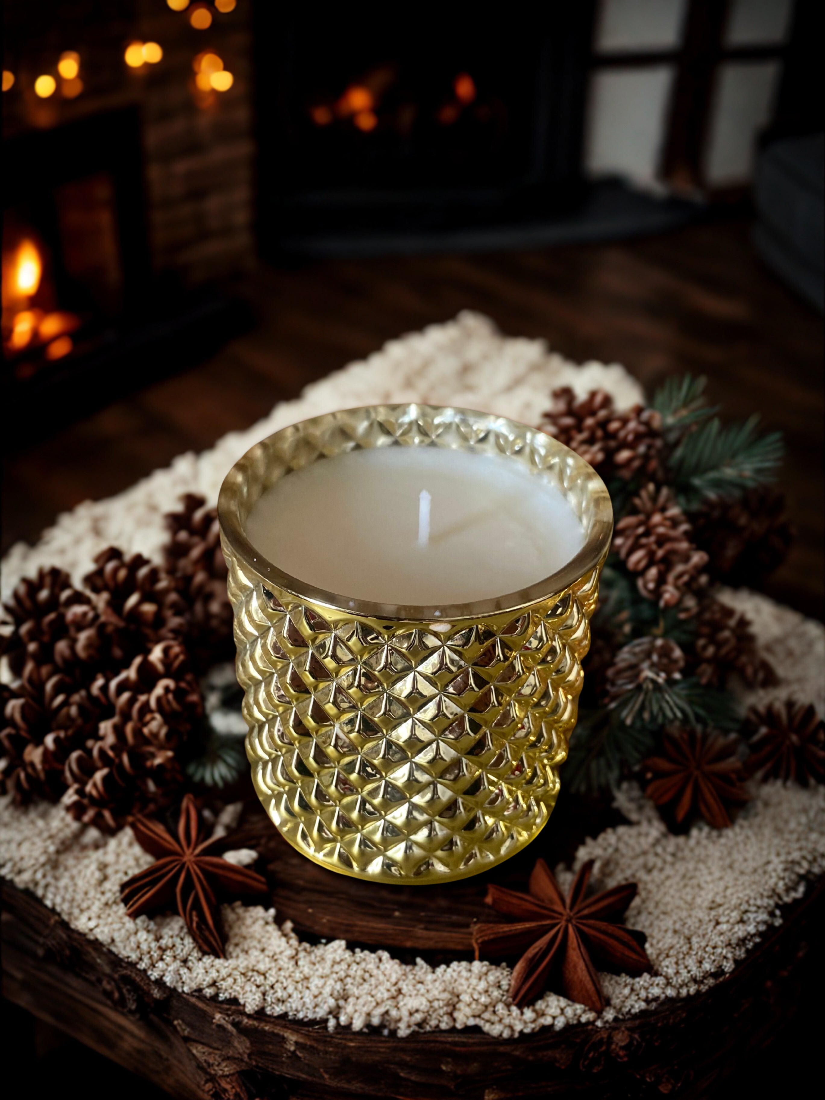 Sweet Vanilla Horchata Luxury Gold 10 oz Candle